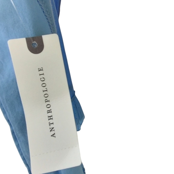 Anthropologie Pilcro Sky Blue Sleeveless Top with Ruffle Hem - Picture 5 of 8